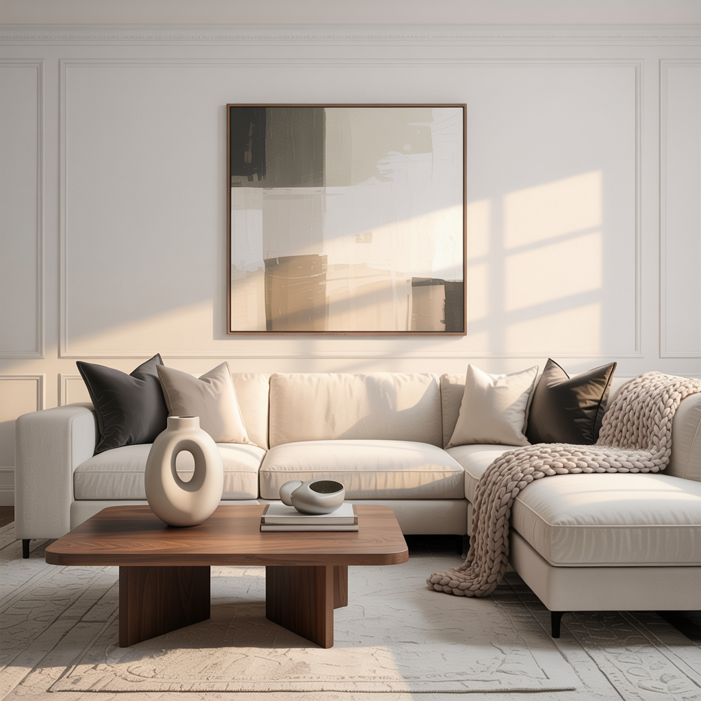 Add Statement Pieces with Clean Lines