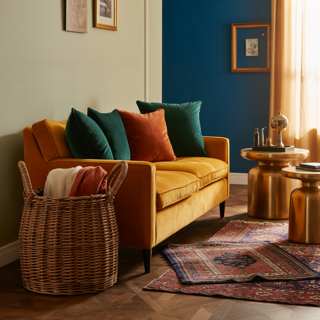 Layering Textures to Enhance Bold Colors