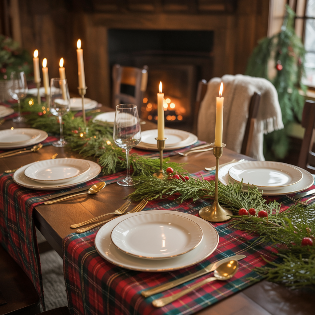 Set a Winter Lodge-Inspired Holiday Table