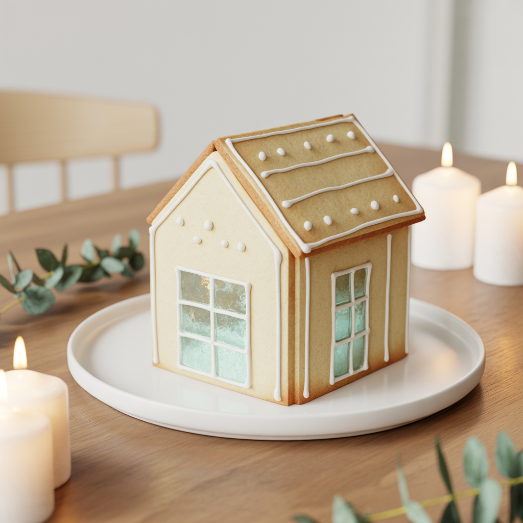 The Modern Minimal Gingerbread House
