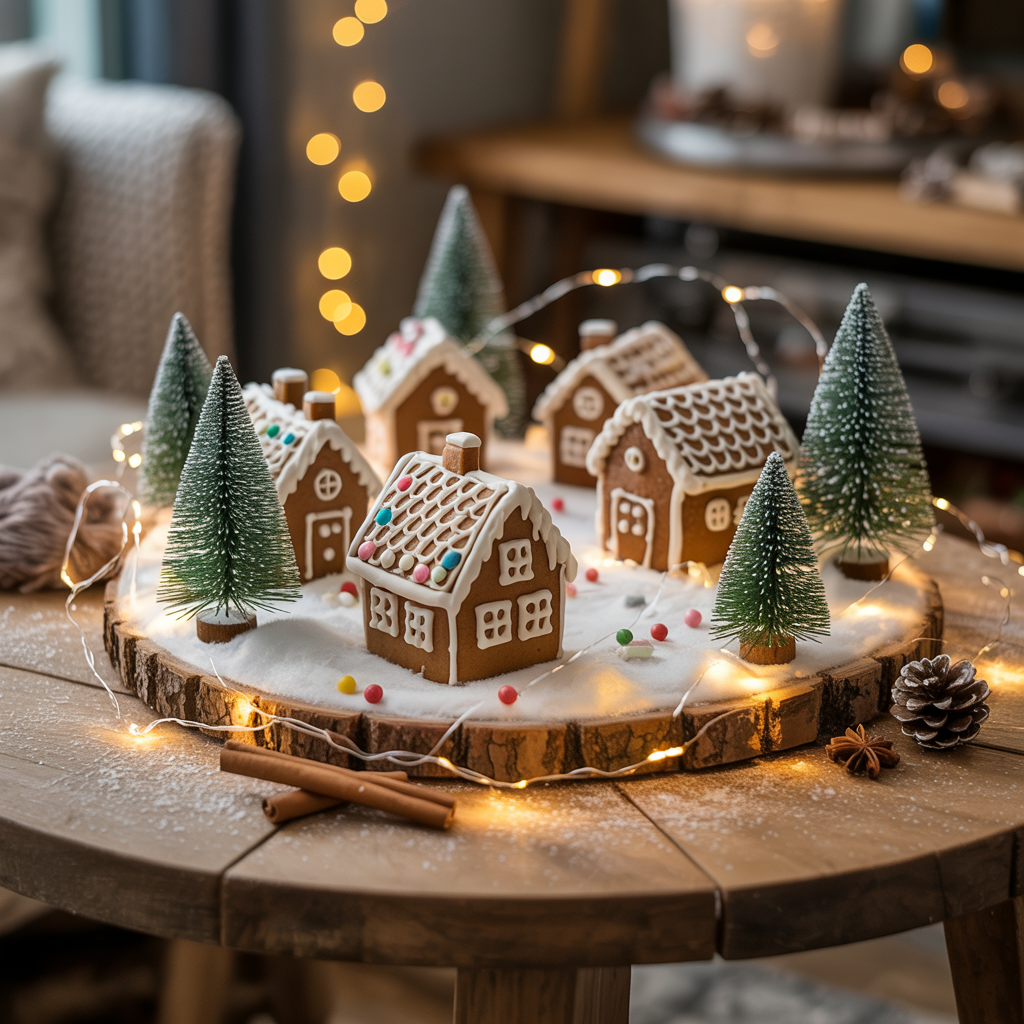 Winter Wonderland Gingerbread Village