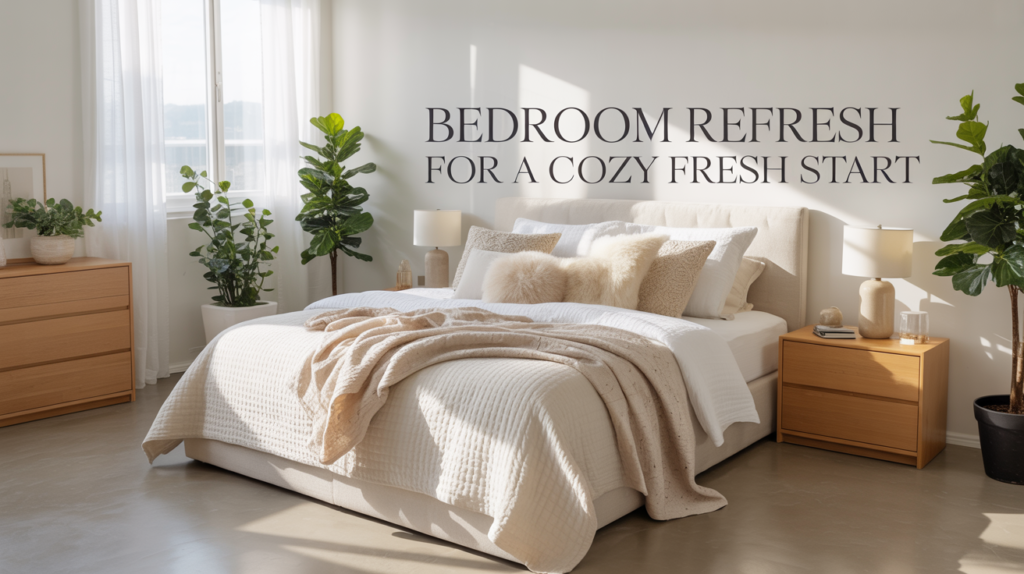 bedroom refresh for a cozy fresh start