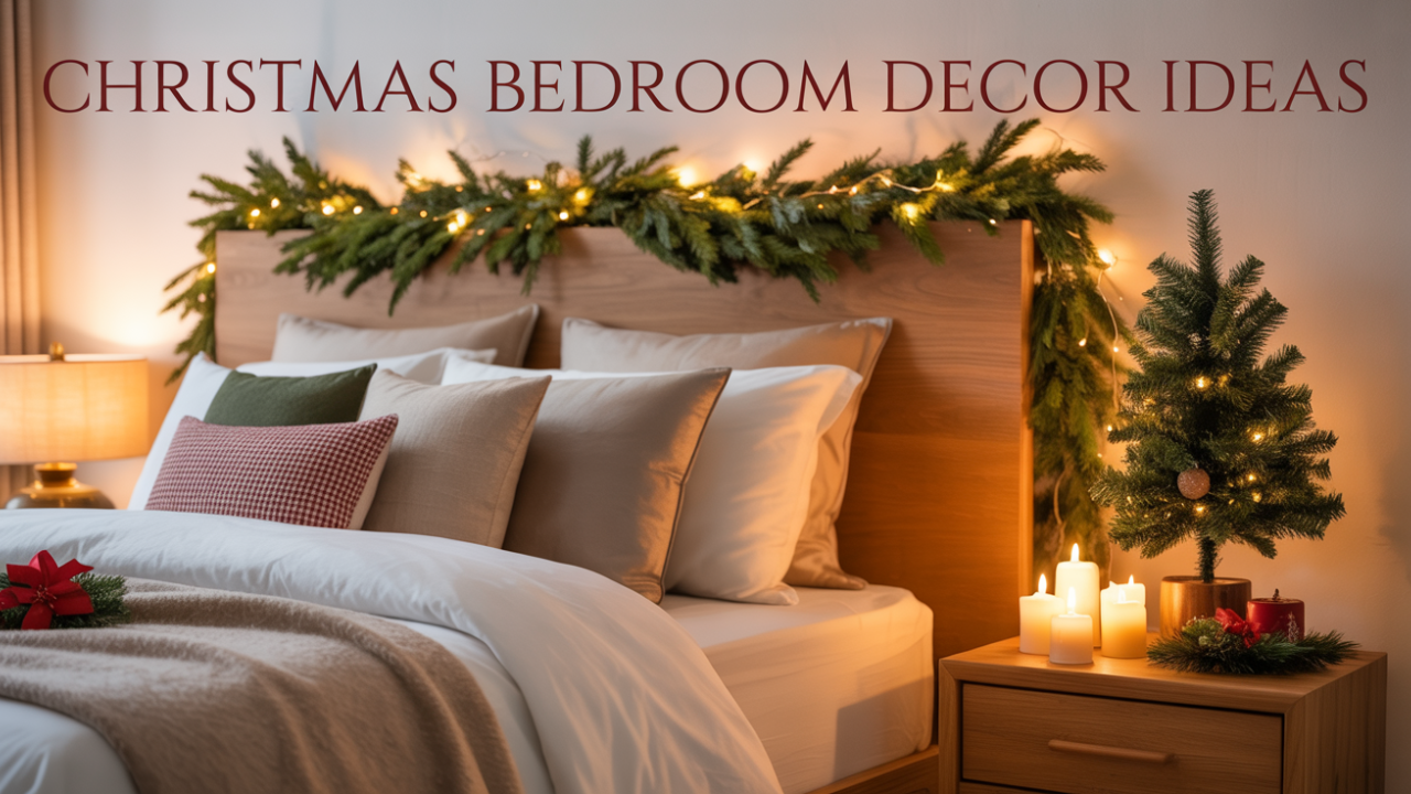 christmas bedroom decor ideas