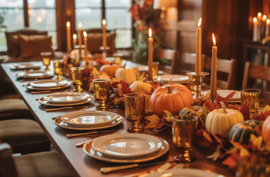 easy thanksgiving table decorations