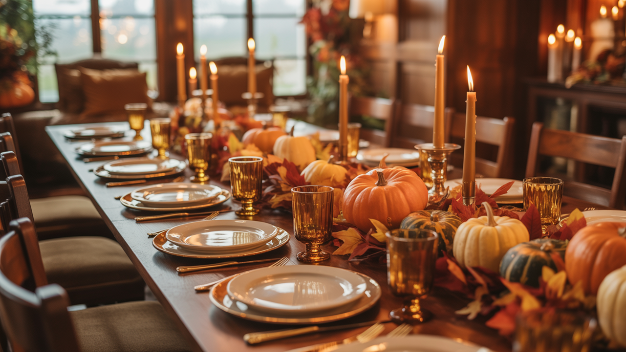 easy thanksgiving table decorations