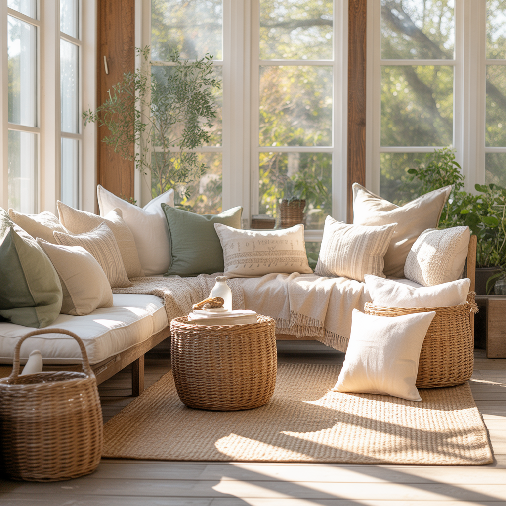 Adding Color, Texture, and Personality With Sunroom Accessories