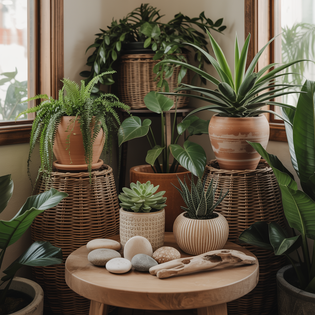 Adding Natural Materials and Decorative Elements