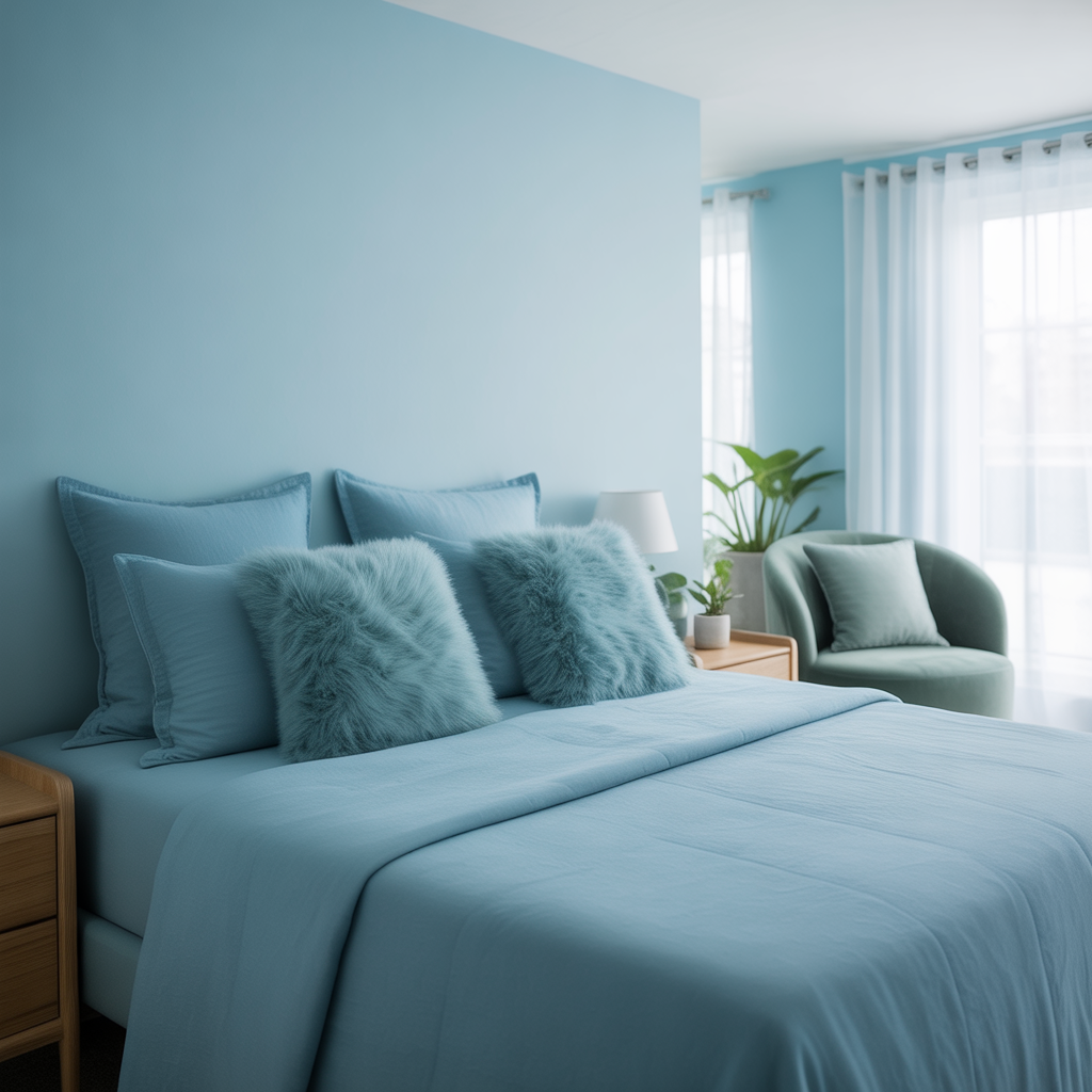 Blue and Green Bedroom Colors for Better Sleep
