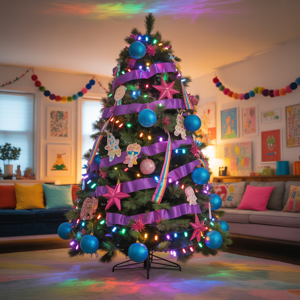 Bold and Colorful Christmas Tree Themes for a Fun Holiday Style