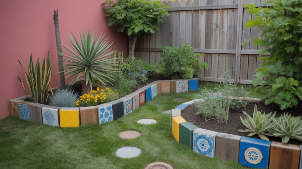 Creative and Recycled Material Edging
