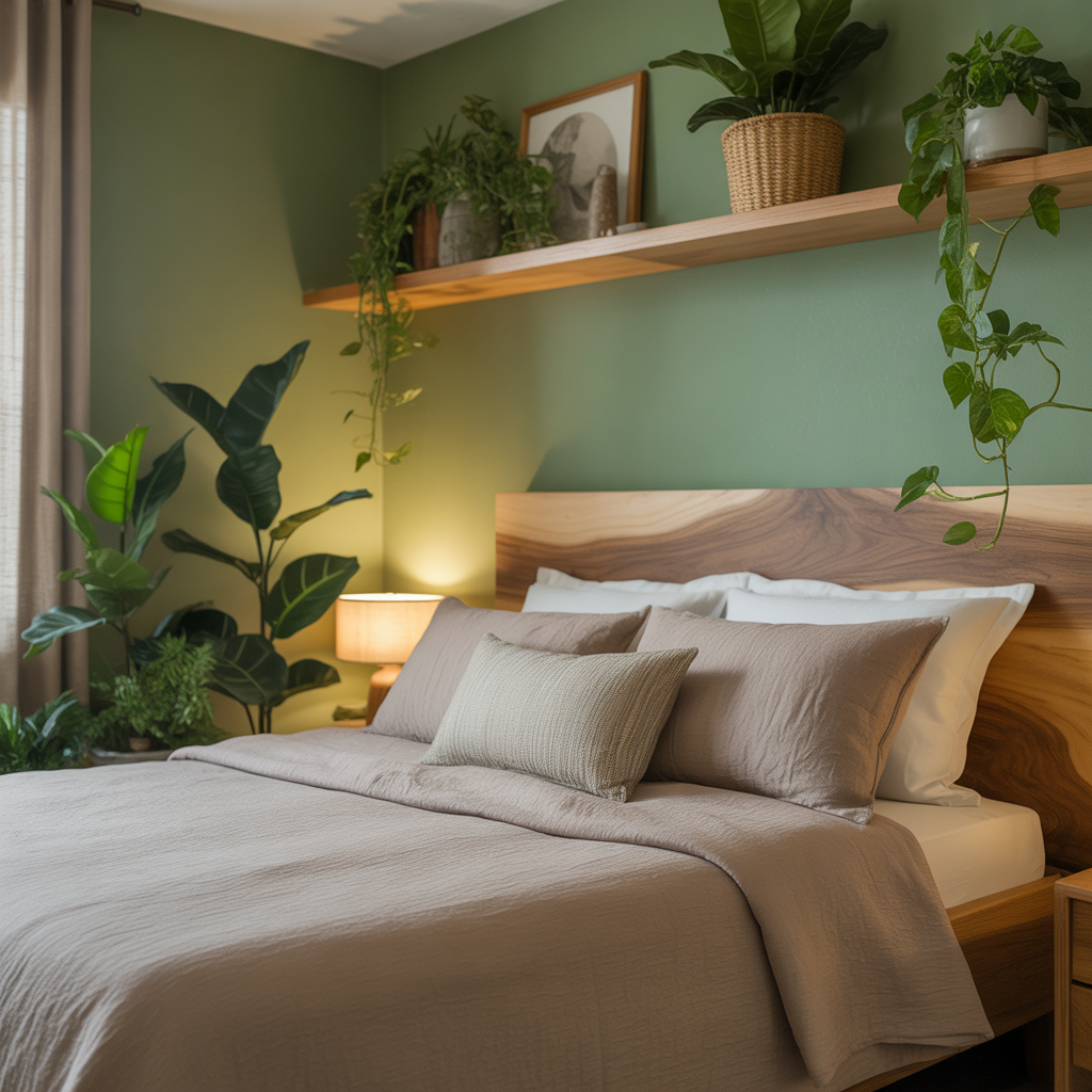 Earthy Green and Taupe: Nature-Inspired Calm