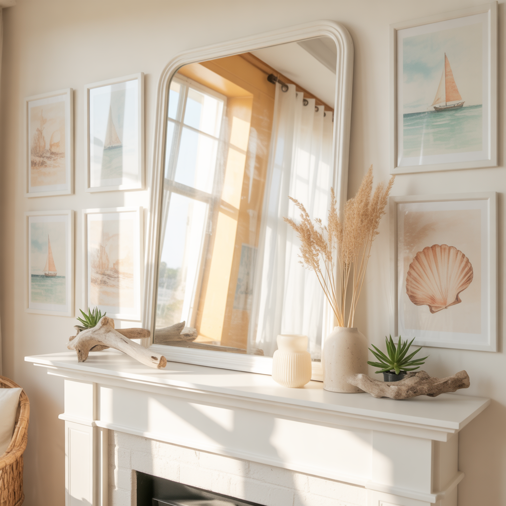 Incorporate Light and Airy Artwork or Mirrors