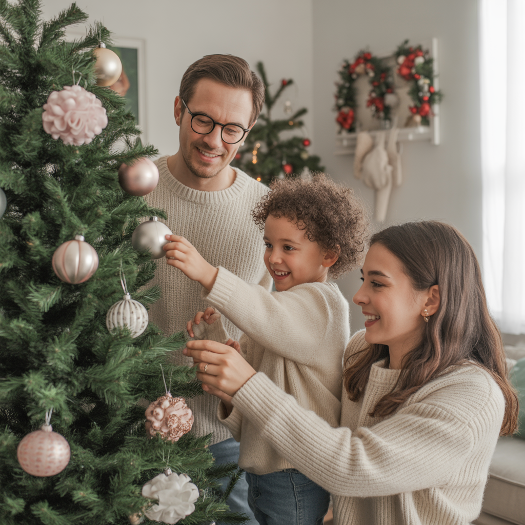 Kids-Friendly Soft Velvet Christmas Tree Decor