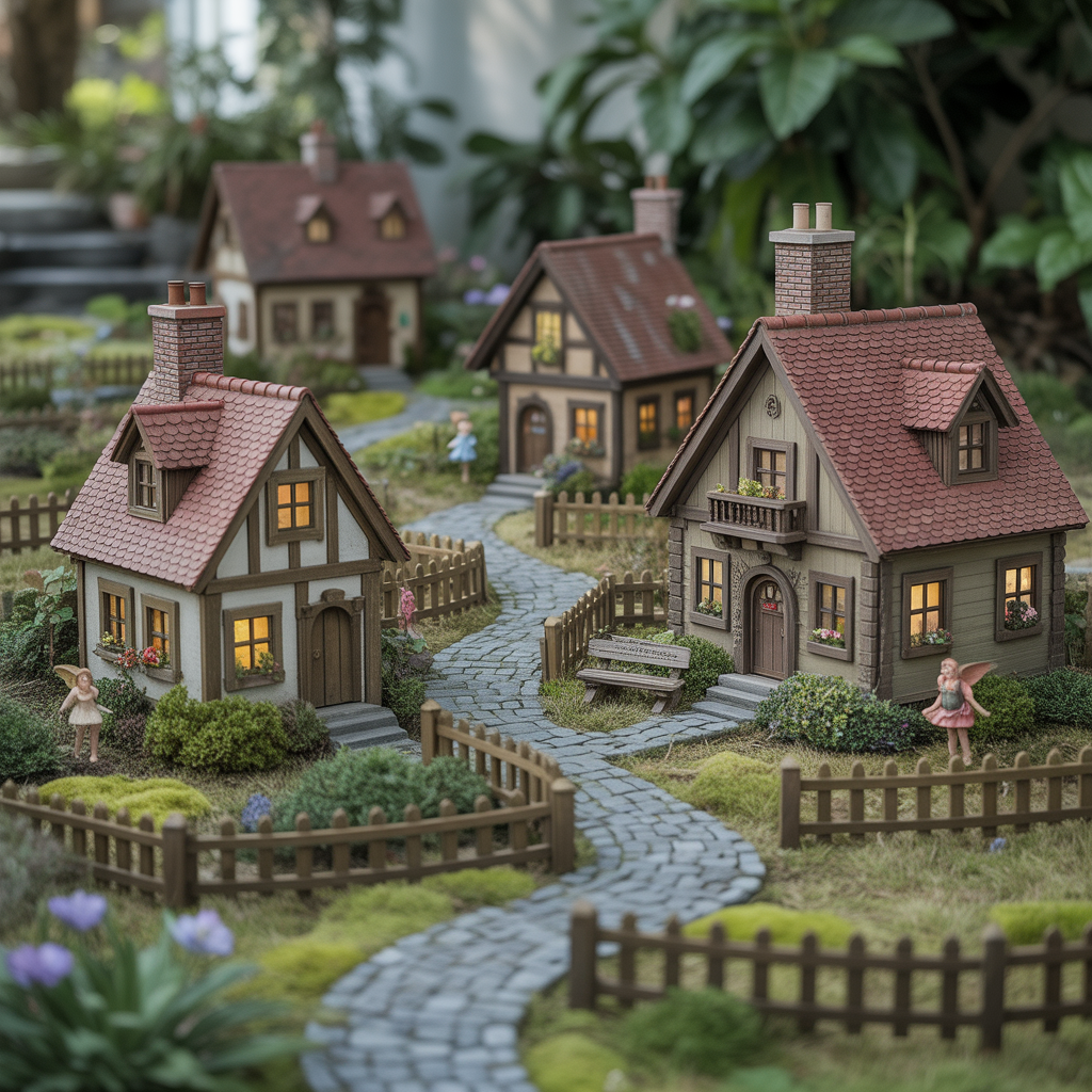 Miniature Village Fairy Gardens