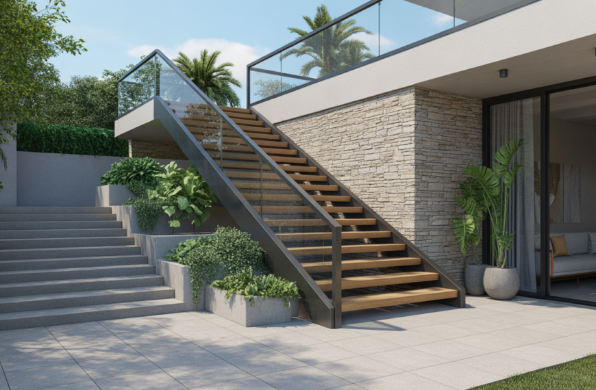 Modern Outdoor Stair Ideas That Blend Style, Safety, and Function