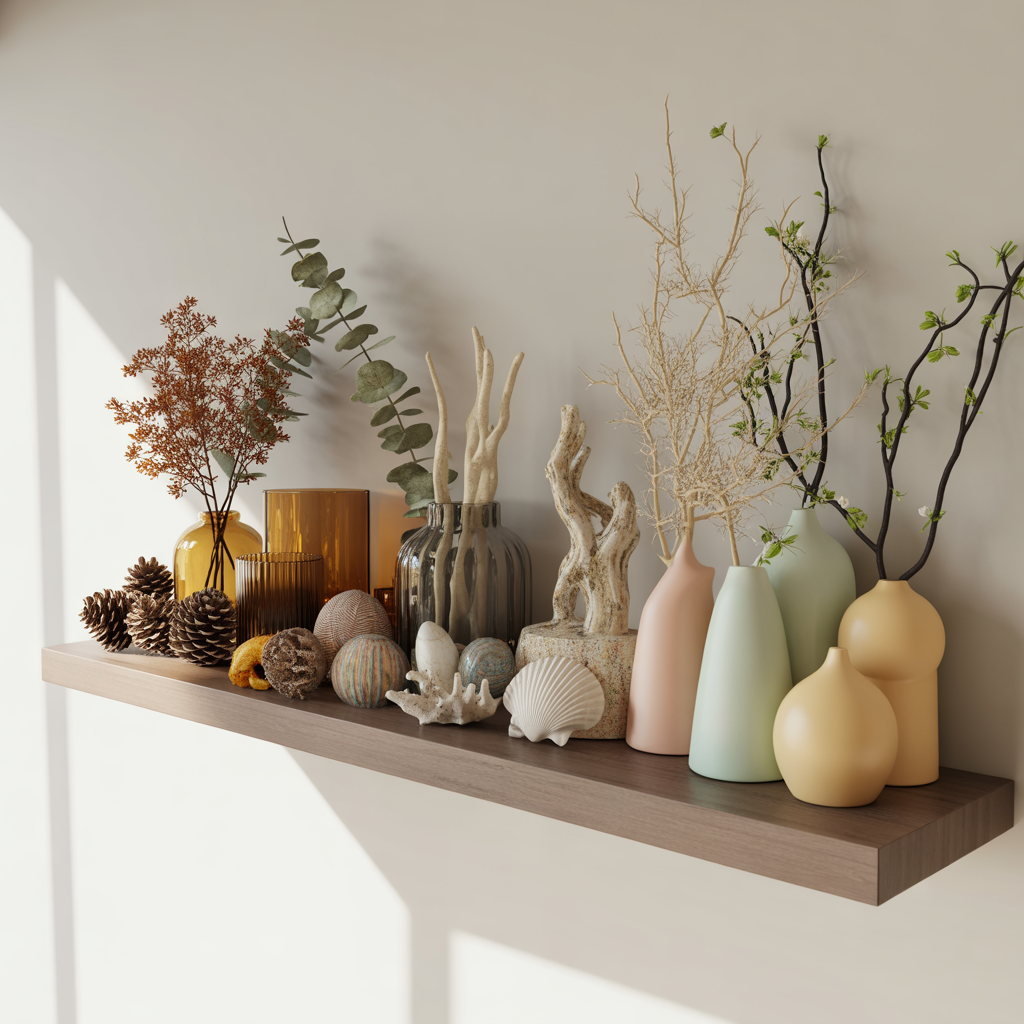 Refresh Your Shelf Decor Seasonally Without Spending Money