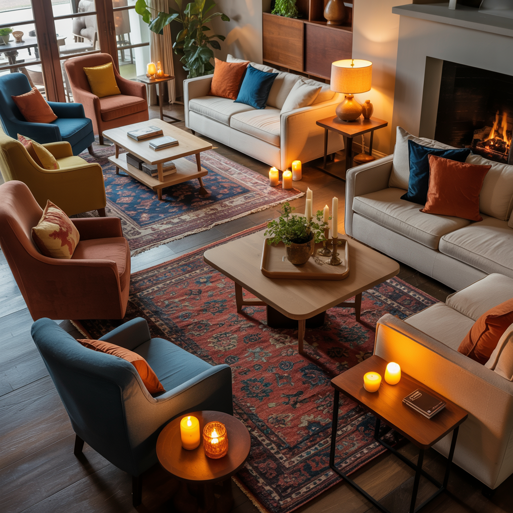 Seating and Space Arrangements for Comfortable Mingling