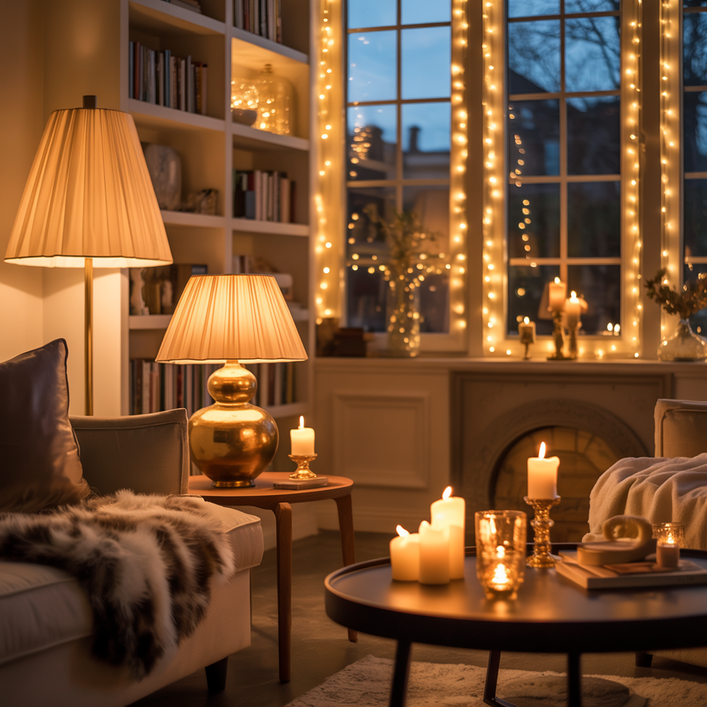 Set the Scene: Warm Lighting & Ambience