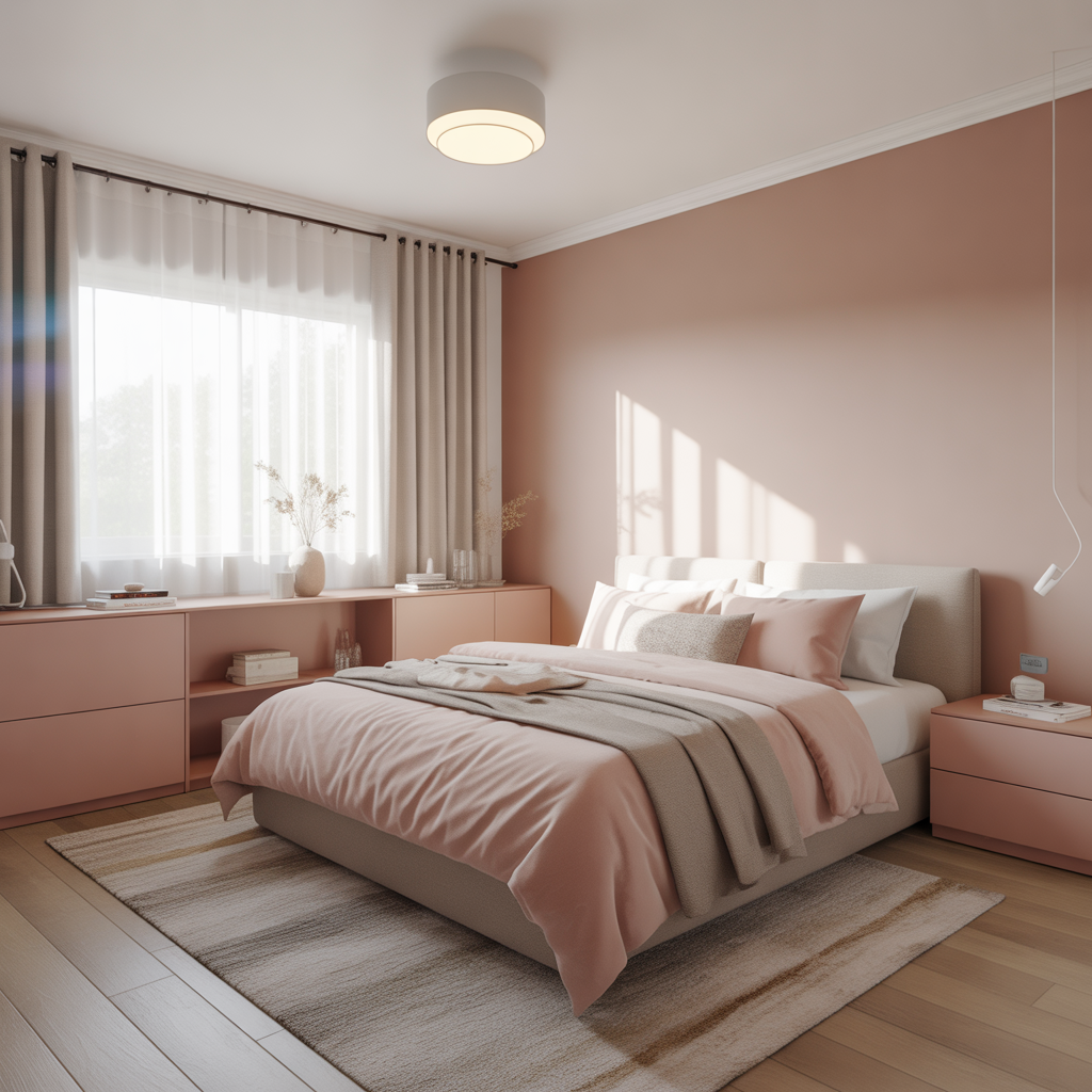 Small Bedroom? How to Make Pink Work Without Overpowering
