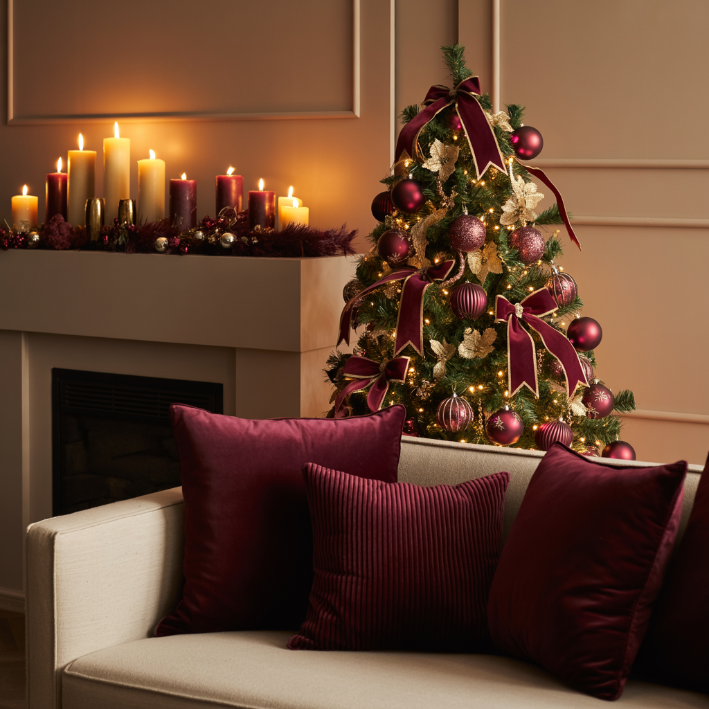 Small-Space Burgundy Decor Ideas