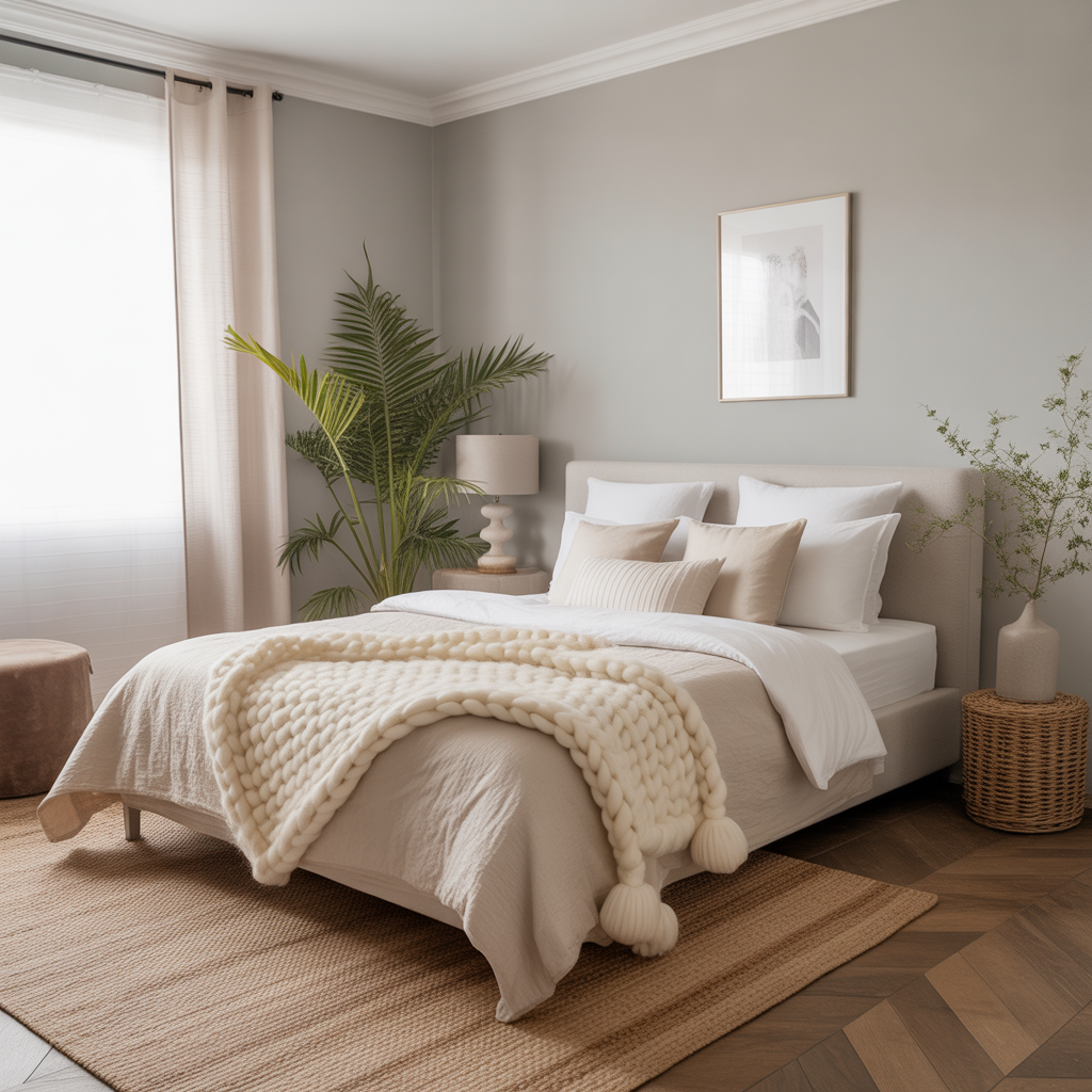 Soft Gray and Cream: Minimalist Serenity