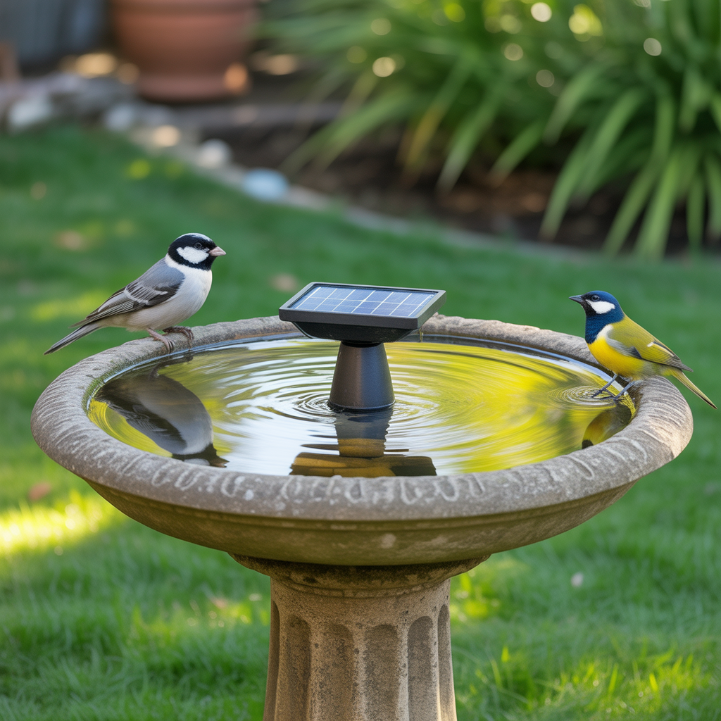 Solar-Powered DIY Garden Fountain