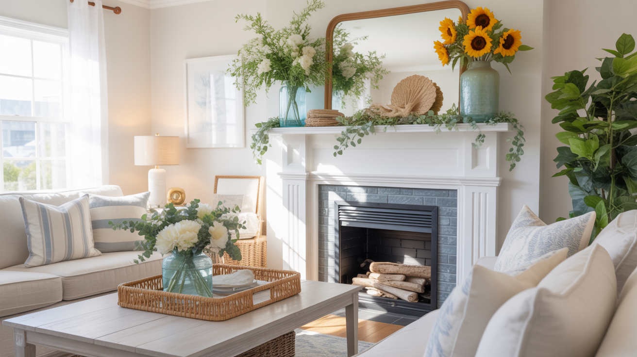 Summer Mantel Decor Ideas How to Create a Fresh and Stylish Look