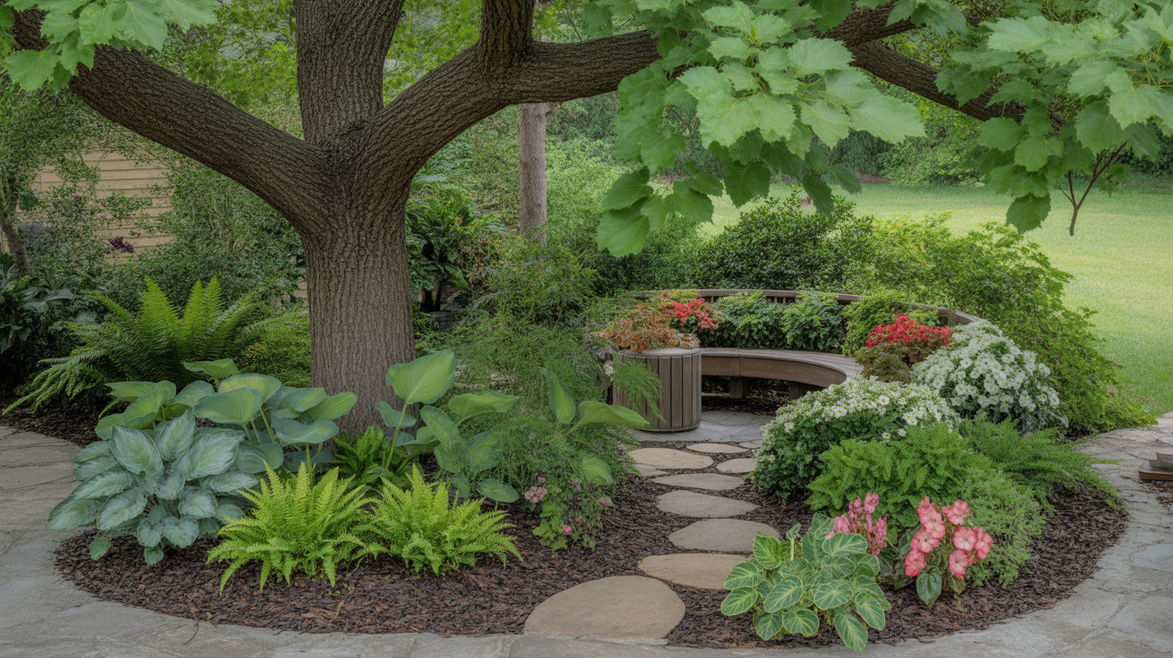 Under Tree Landscaping Ideas to Transform Shady Spaces Beautifully