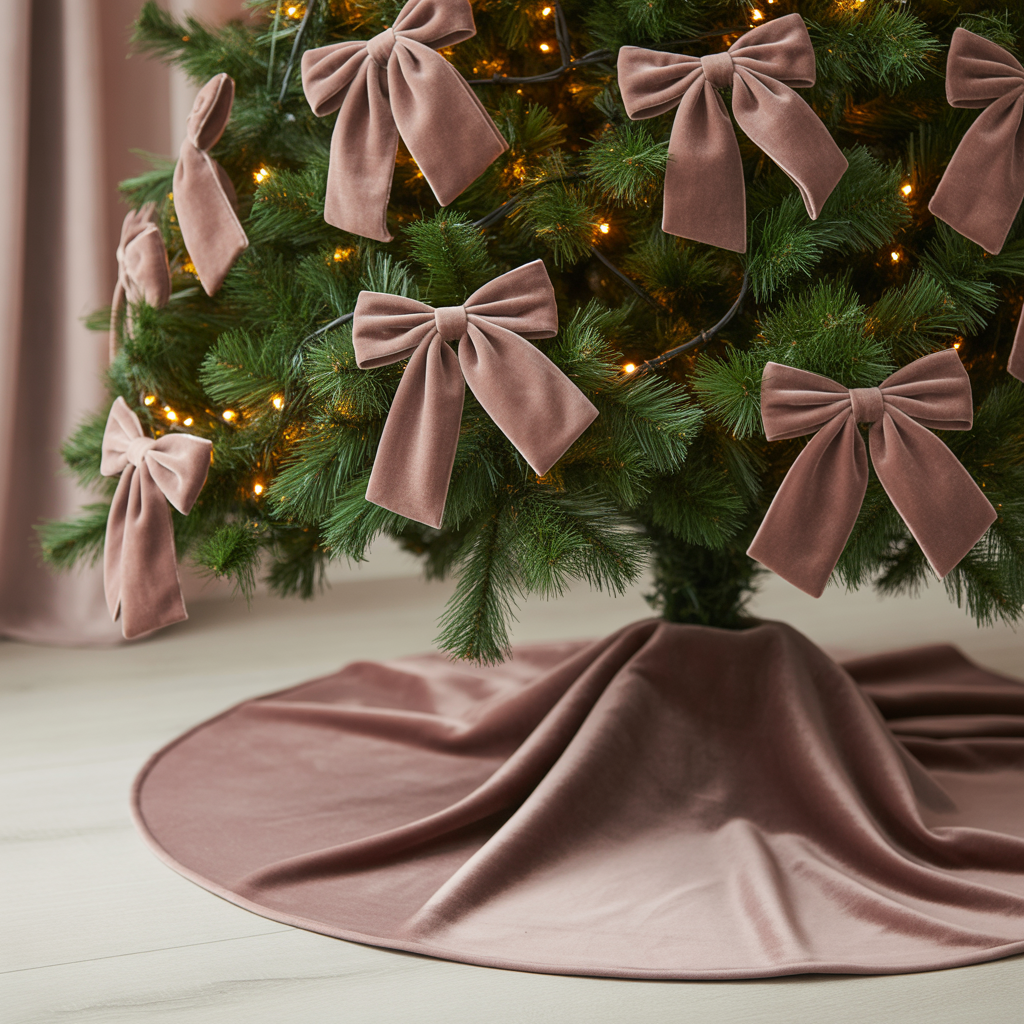 Velvet Bows and Tree Skirt Styling