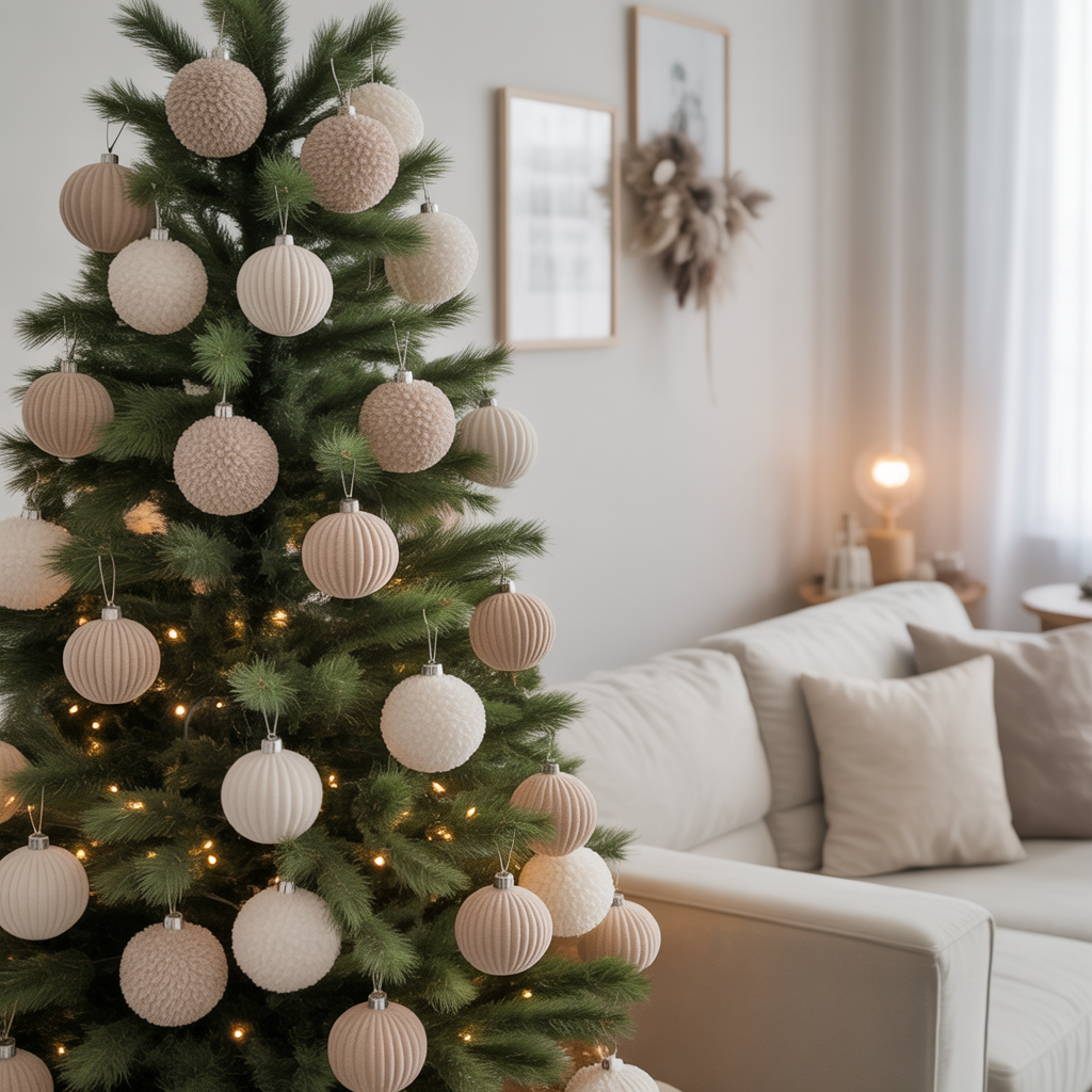 Velvet and Metallic Glam Christmas Tree