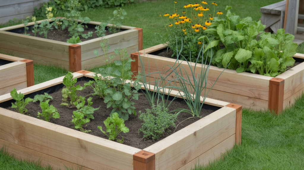 Wood and Timber Edging Ideas