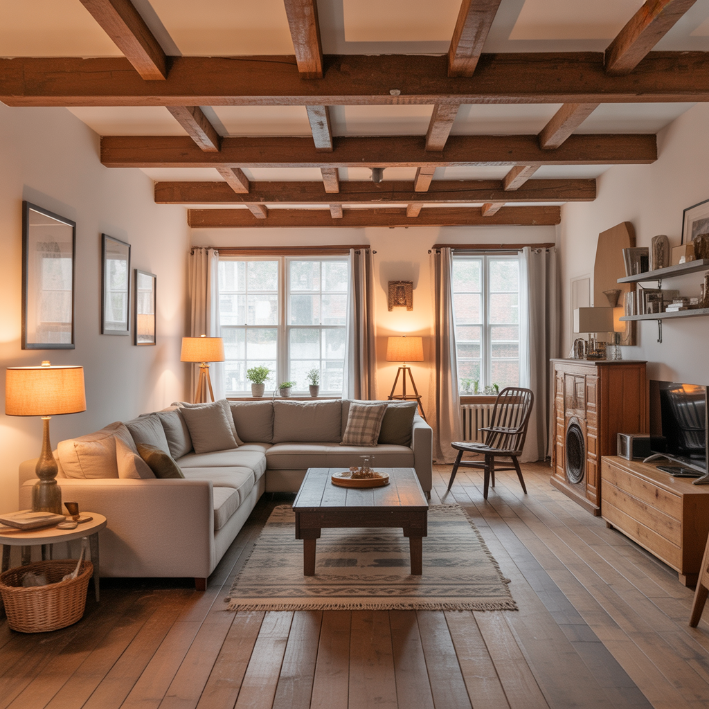 Wooden Beam Ceilings for Rustic Warmth