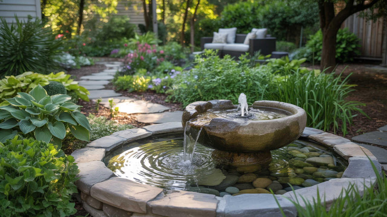 diy garden fountain ideas