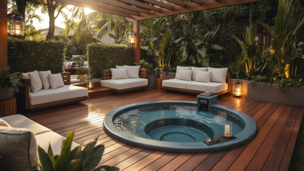 outdoor jacuzzi designs