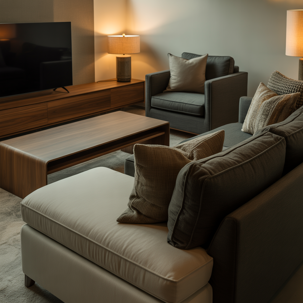 Add Chairs, Tables, and Storage That Complement Your Sofa