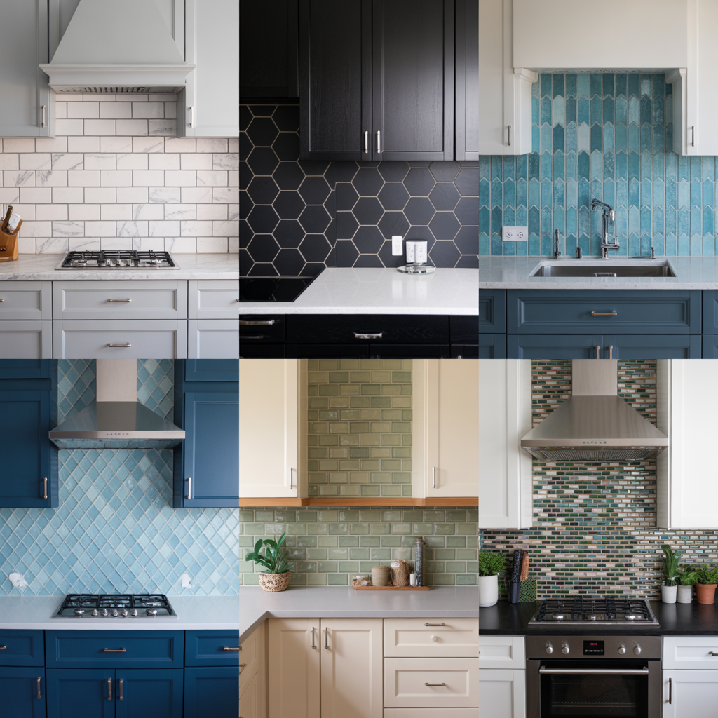 Color-Focused Backsplash Ideas Matching Your Kitchen Palette