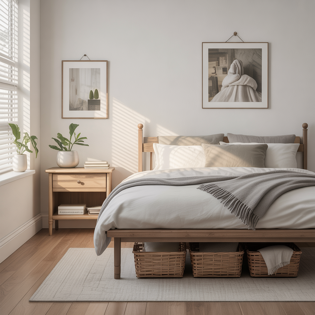 Declutter Your Bedroom for a Calm, Cozy Vibe