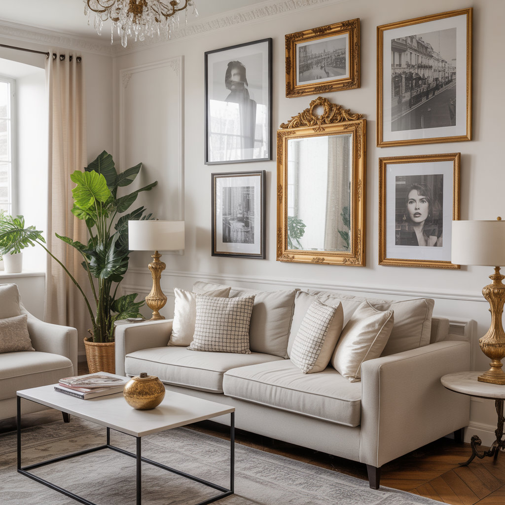 Decorate with Statement Art and Mirrors