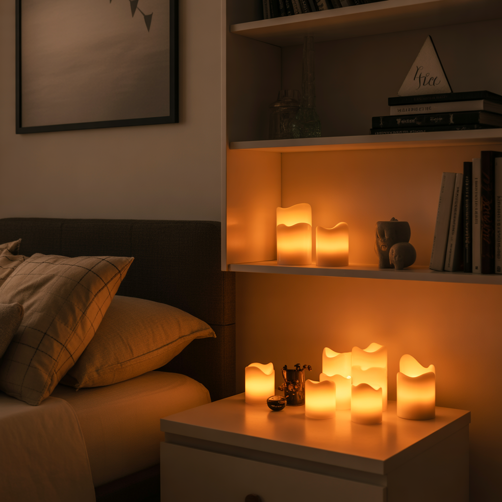 Flickering LED Candles for Safe Ambiance