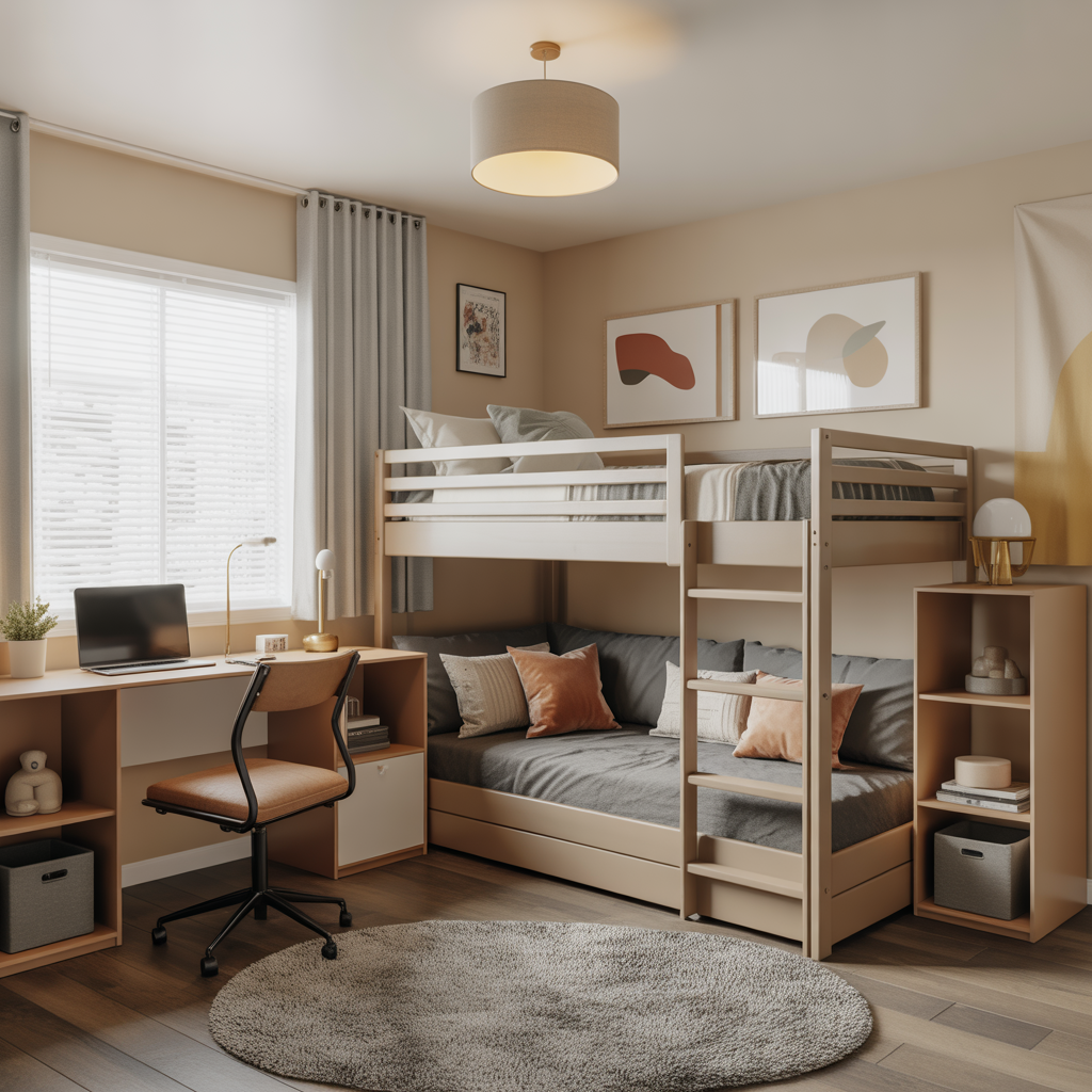 Lofted Beds and Under-Bed Space Ideas