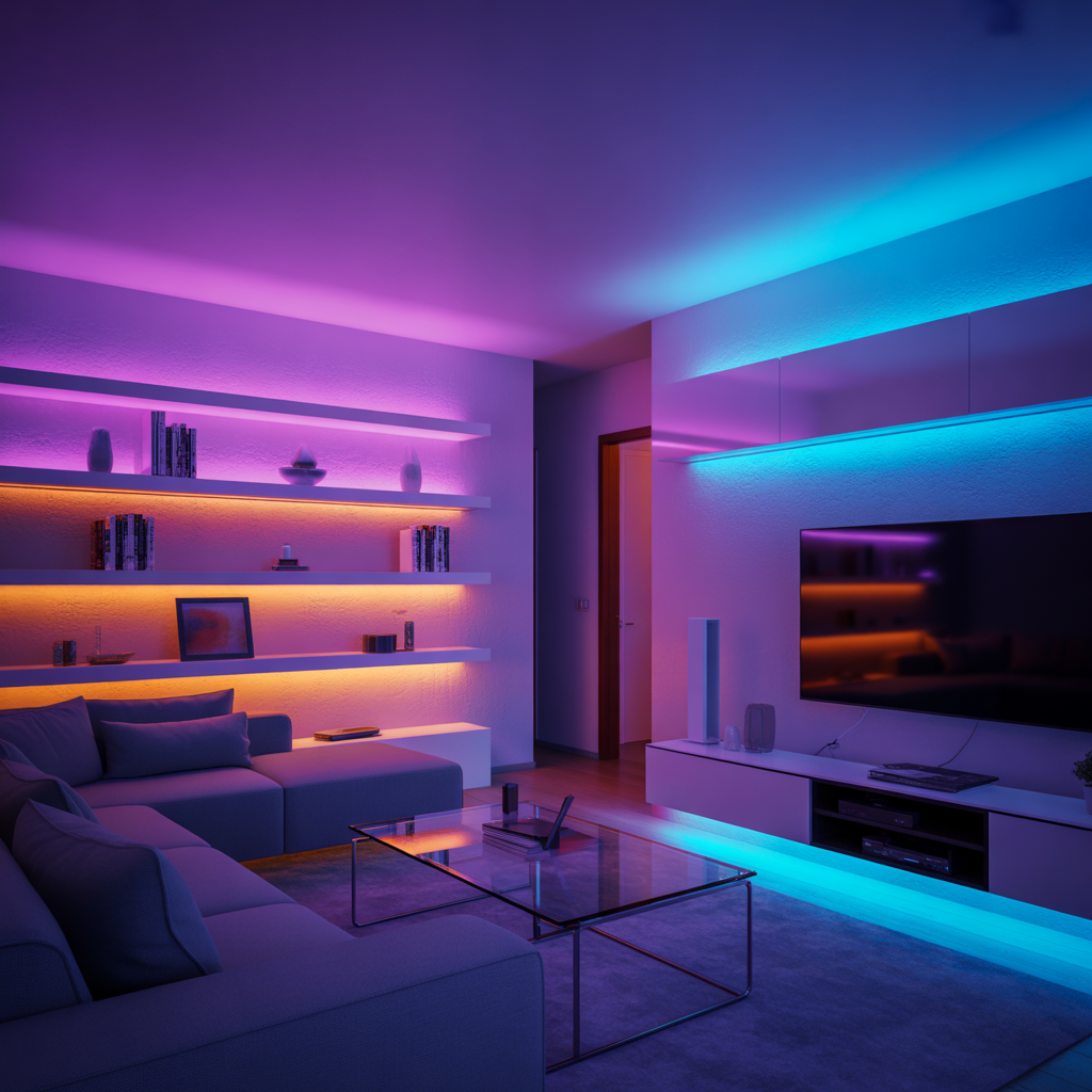 Mood Lighting with Color for Personalized Spaces