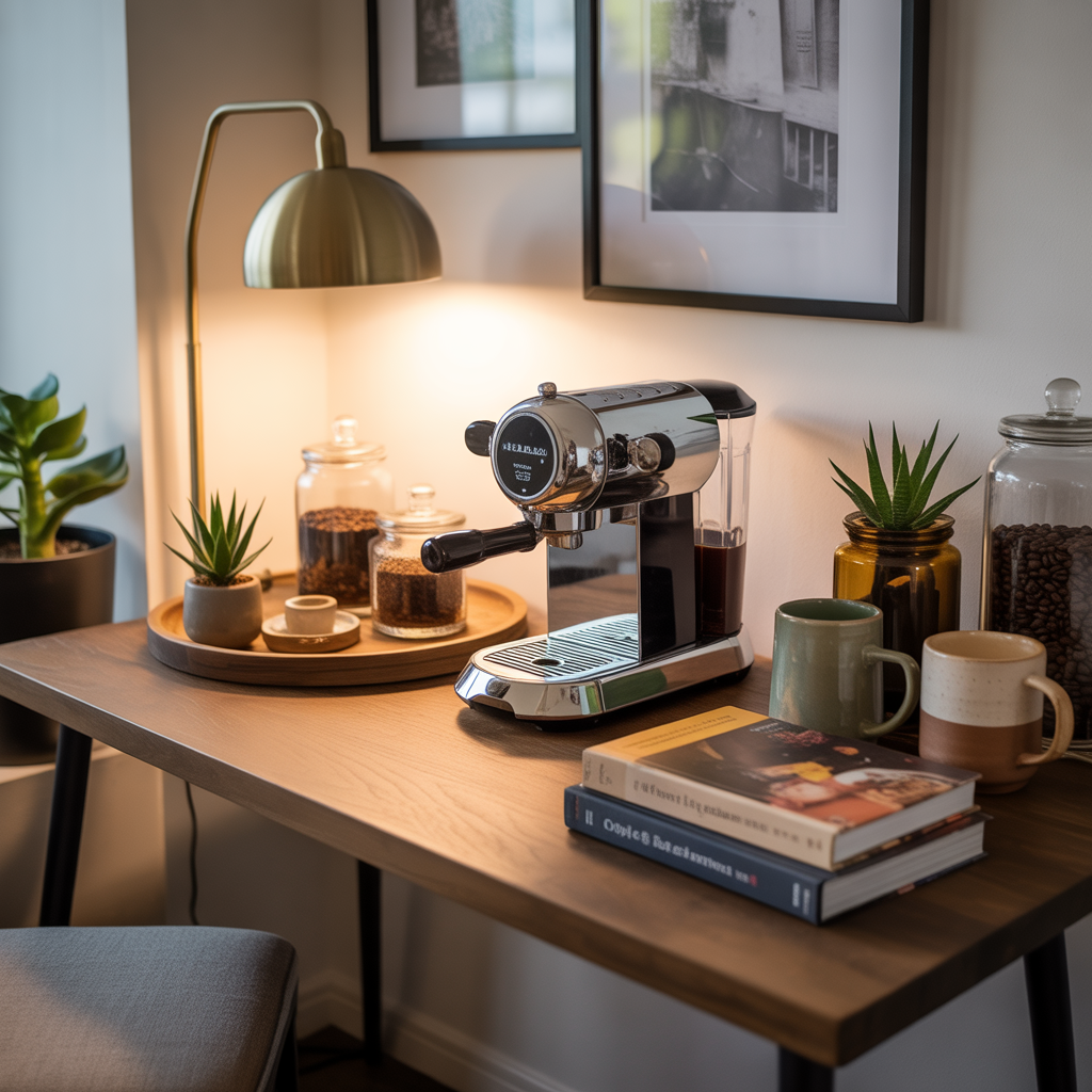Repurpose Furniture for a Coffee Corner
