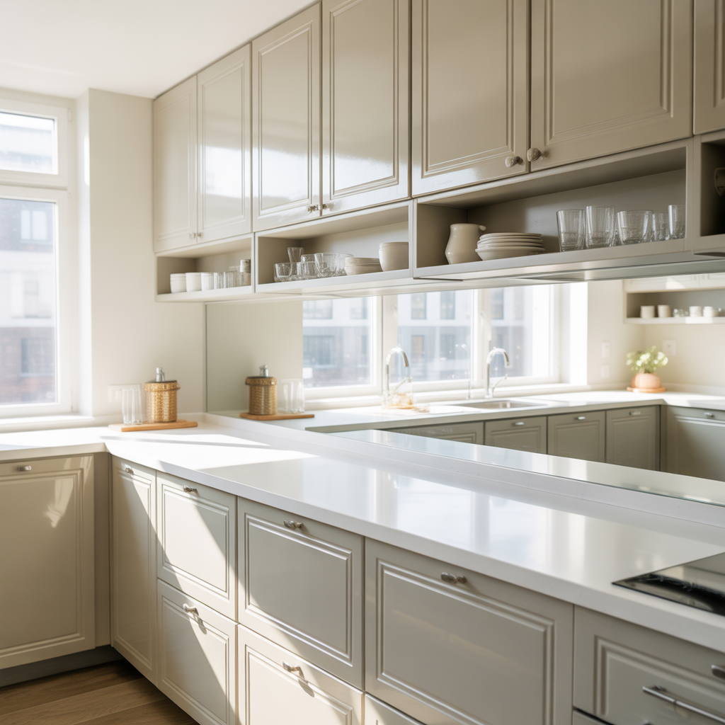 Small Kitchen Cabinet Color Tricks