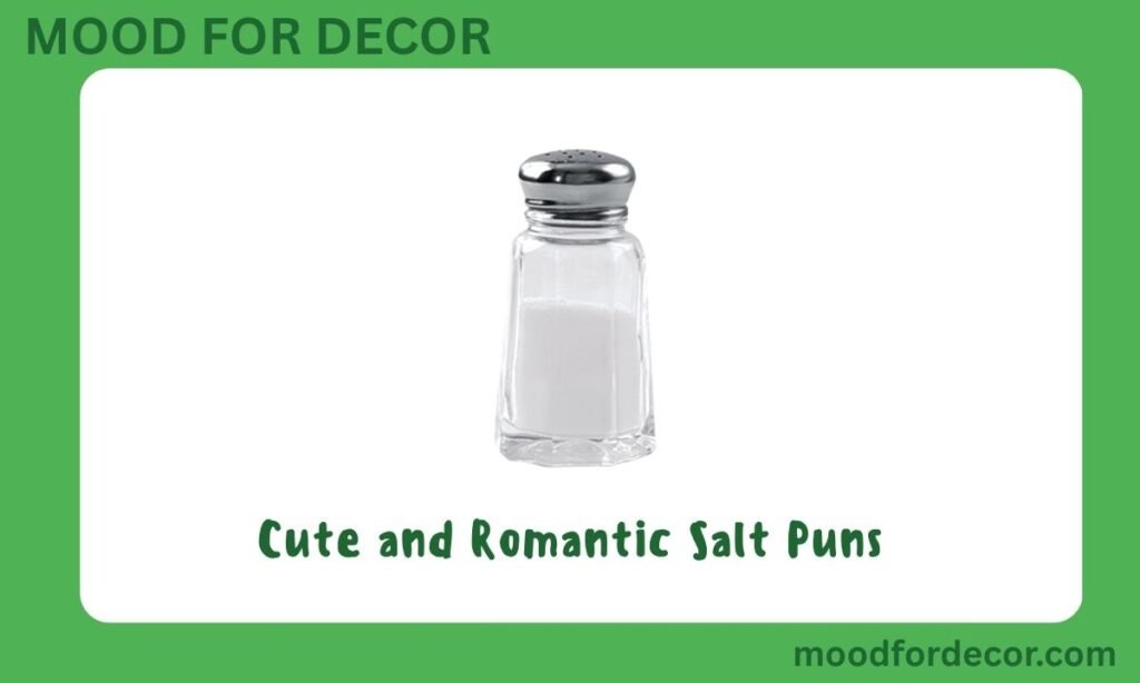 Cute and Romantic Salt Puns