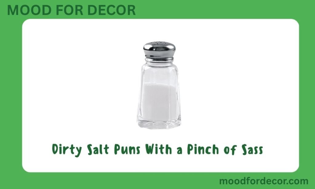 Dirty Salt Puns With a Pinch of Sass