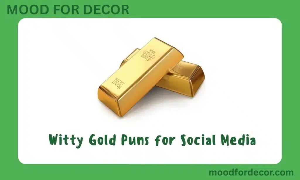 Witty Gold Puns for Social Media