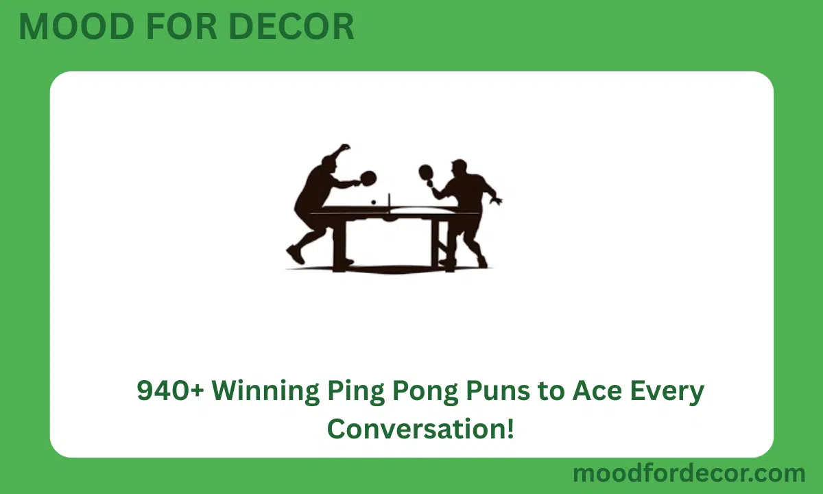940+ Winning Ping Pong Puns to Ace Every Conversation