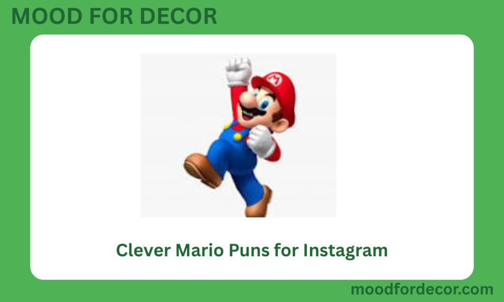 Clever Mario Puns for Instagram