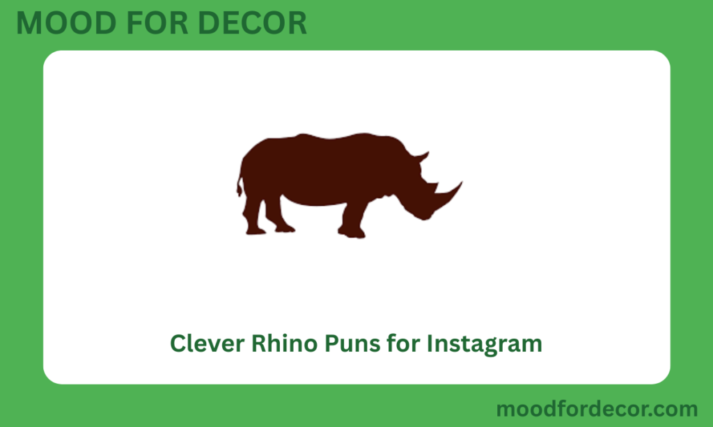 Clever Rhino Puns for Instagram