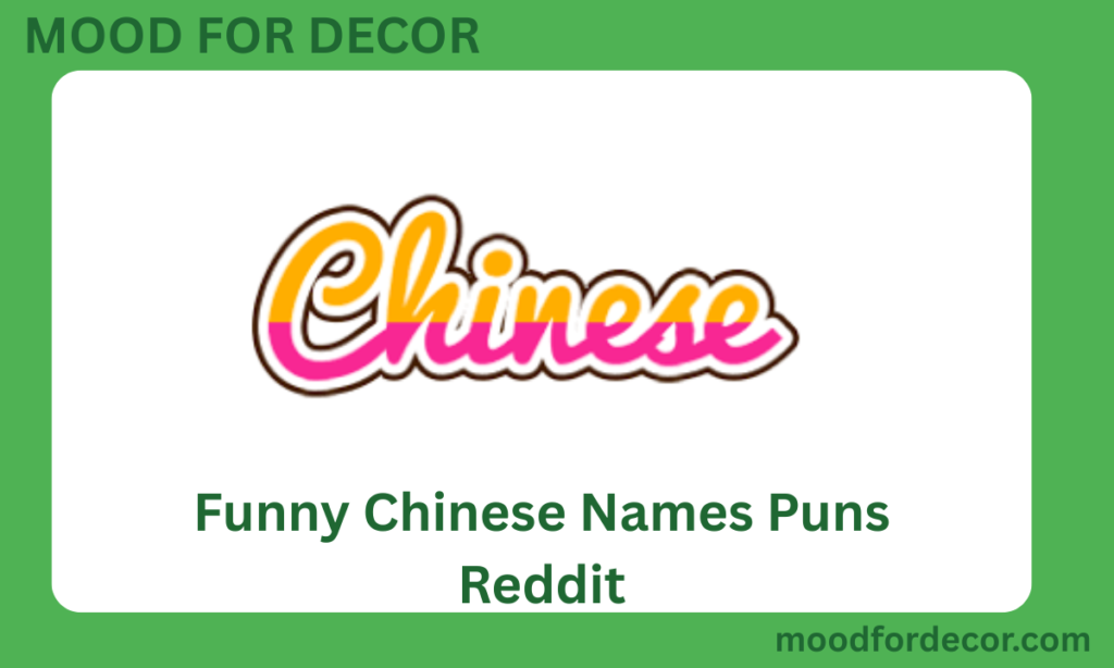 Funny Chinese Names Puns Reddit